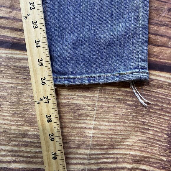 Rag & Bone Jeans Women's Size 27 The Skinny Tomboy Light Wash Patches 32x26 - Picture 10 of 12